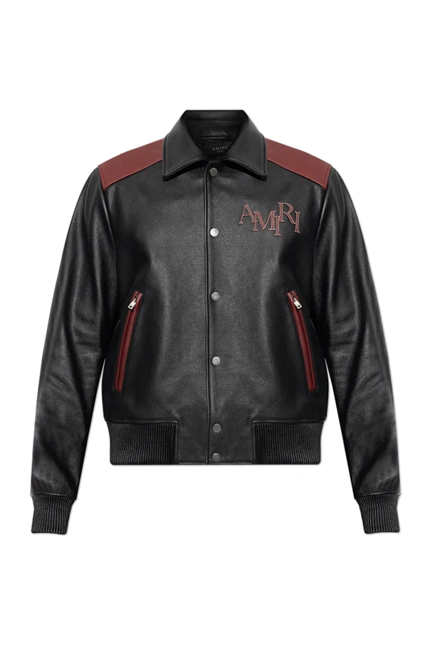 CZARNY Skórzana kurtka