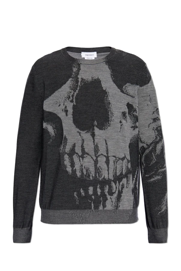 GRAU Wollpullover