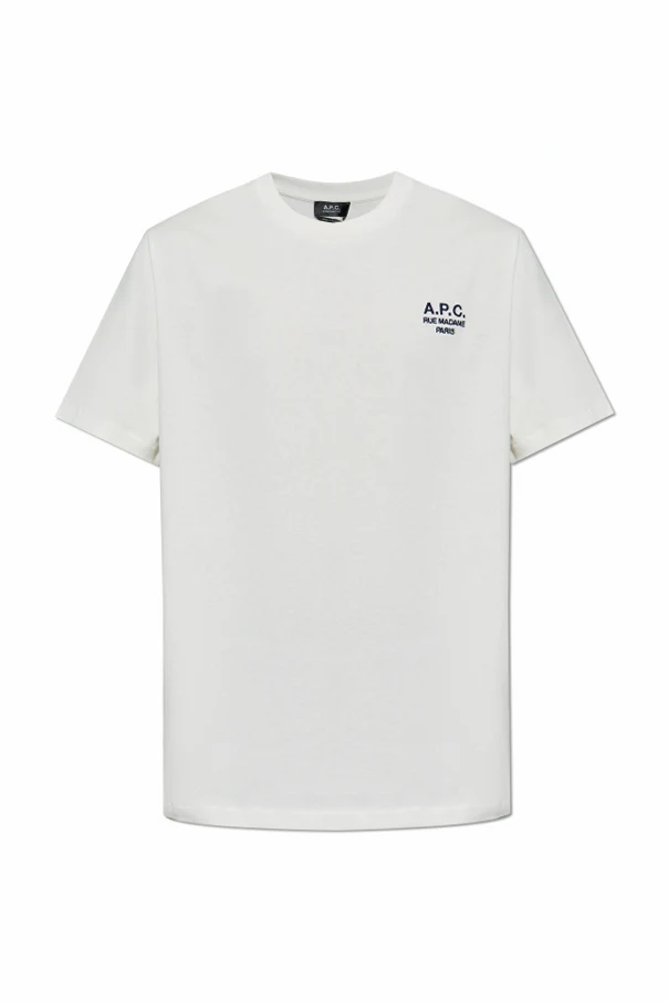 WEISS Baumwoll-T-Shirt mit Logo
