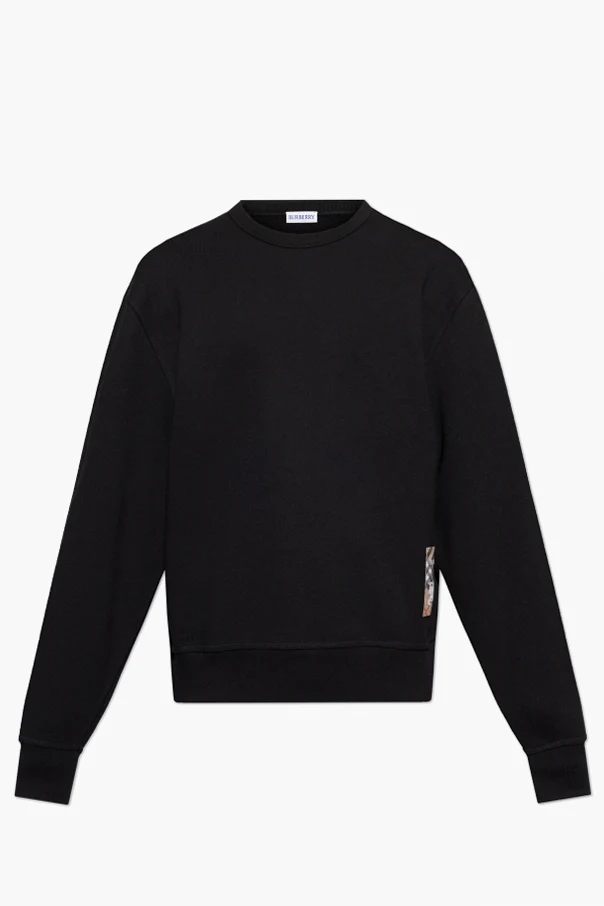 CZARNY Bluza z naszywką