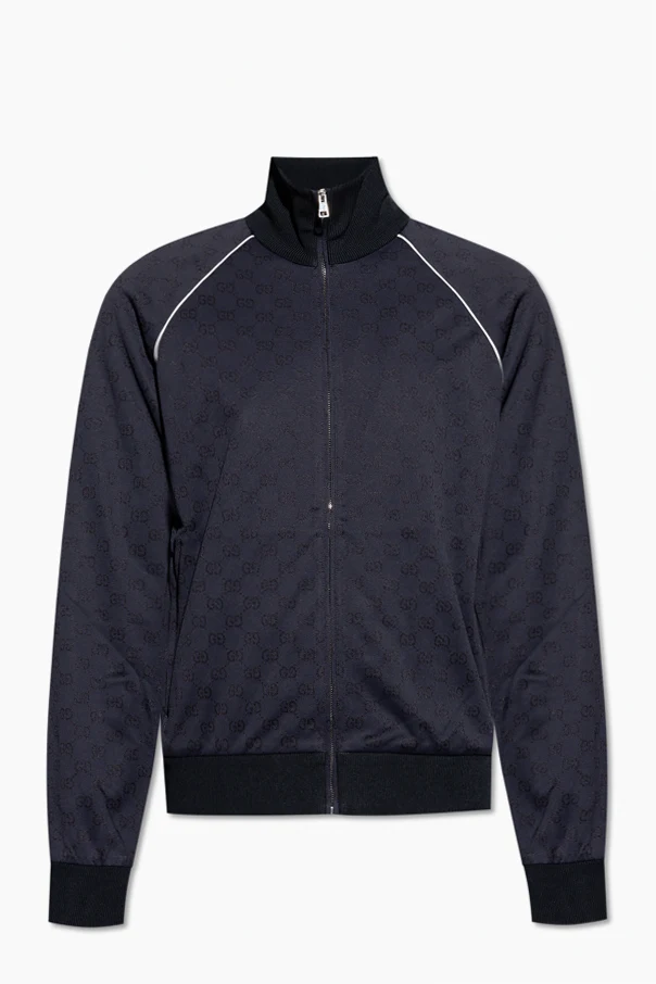 MARINEBLAU Sweatshirt mit GG-Muster