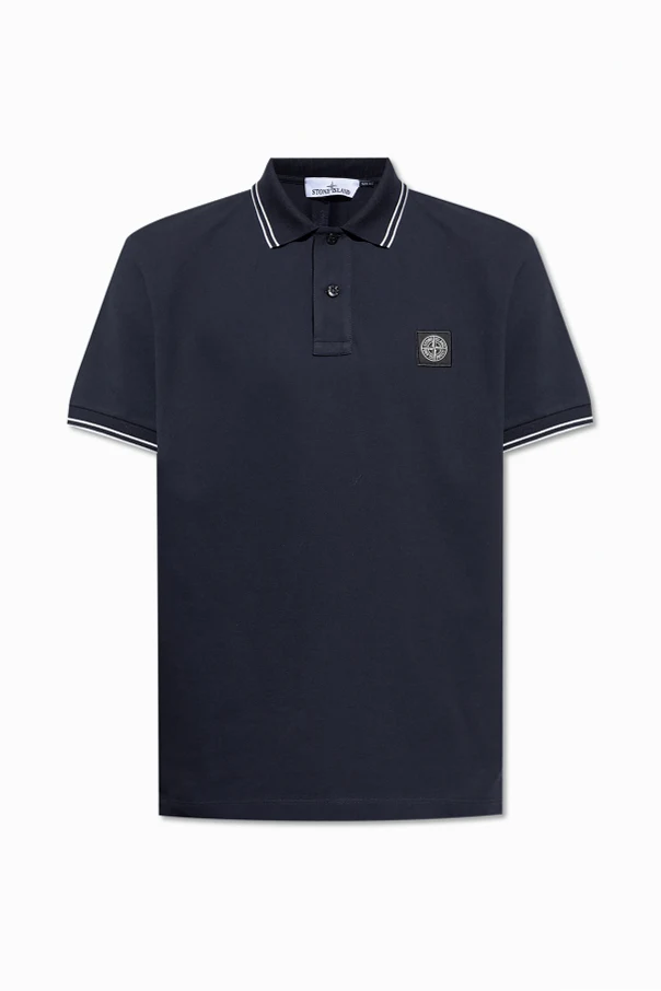 MARINEBLAU Baumwoll-Poloshirt