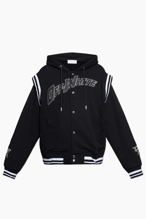 SCHWARZ Jacke mit Logo