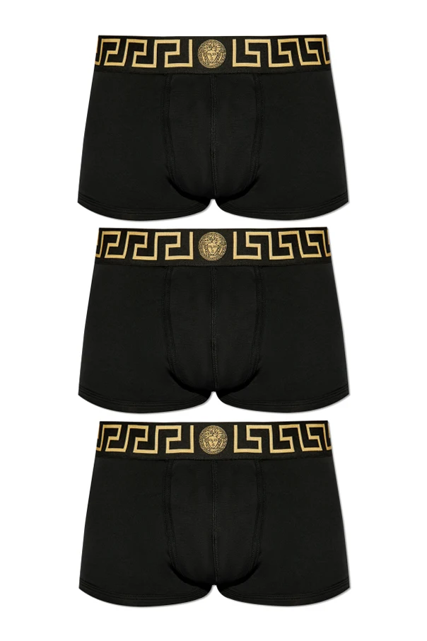 CZARNY Trójpak bokserek