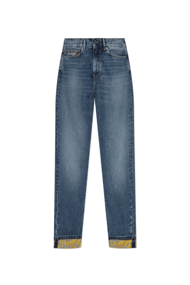 BLUE Patterned jeans