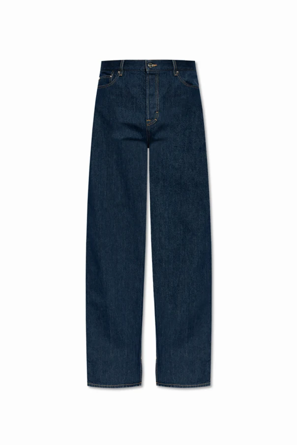 NAVY BLUE Straight-leg jeans