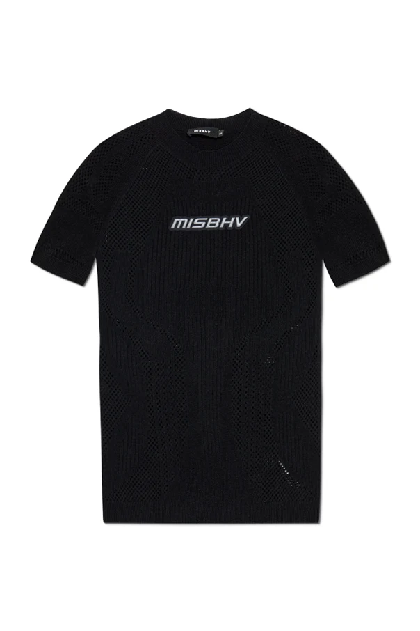 CZARNY T-shirt o dopasowanym kroju