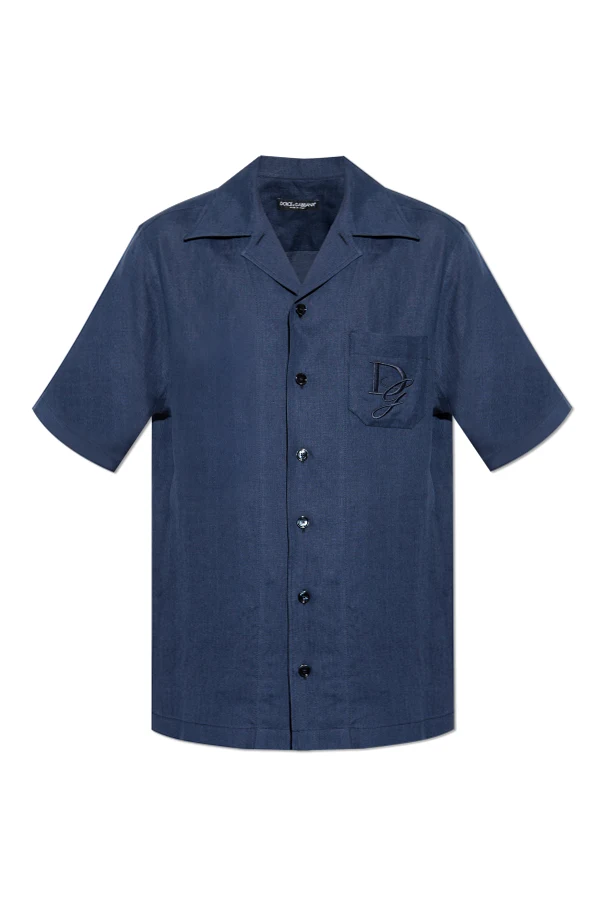 NAVY BLUE Linen shirt
