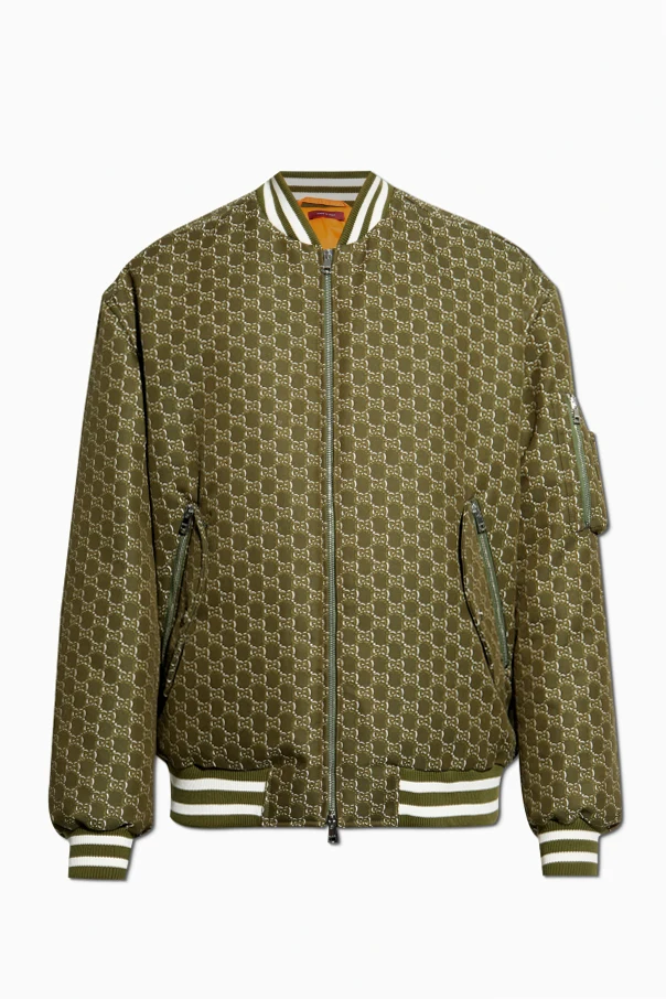 ZIELONY Ocieplana kurtka typu `bomber`