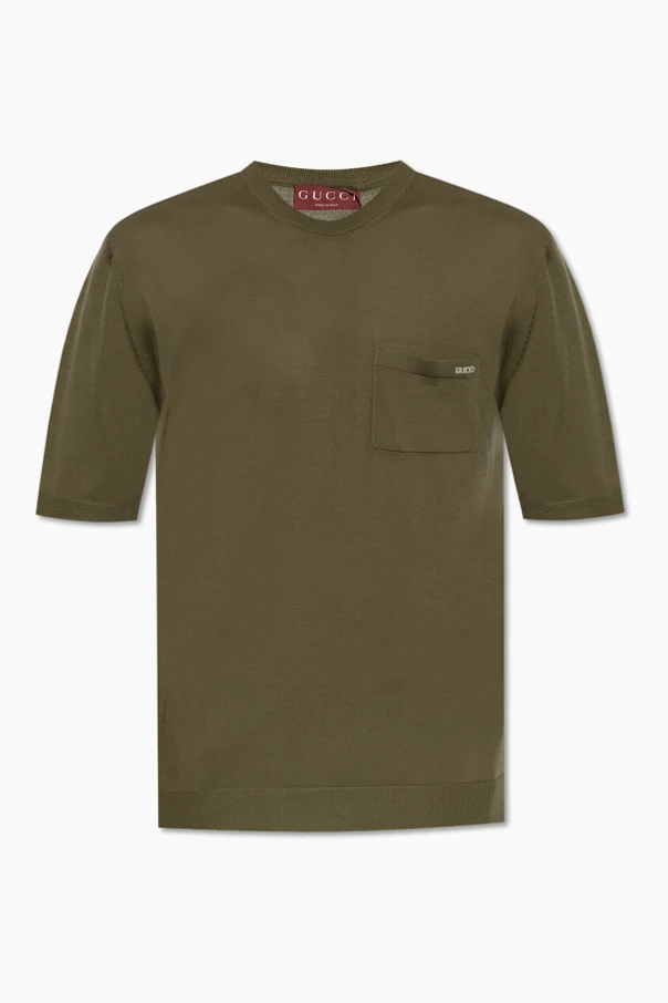 GRÜN T-Shirt mit Tasche