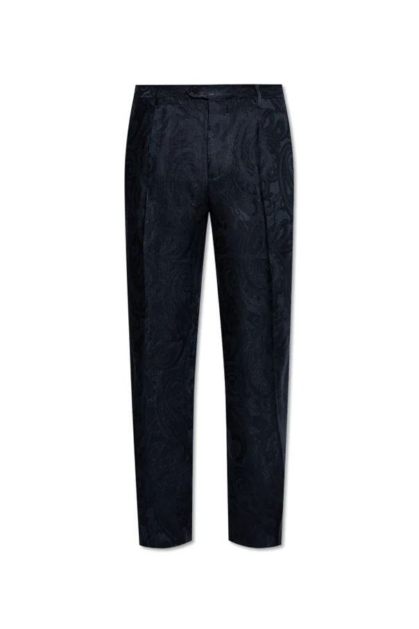 MARINEBLAU Hose mit Muster