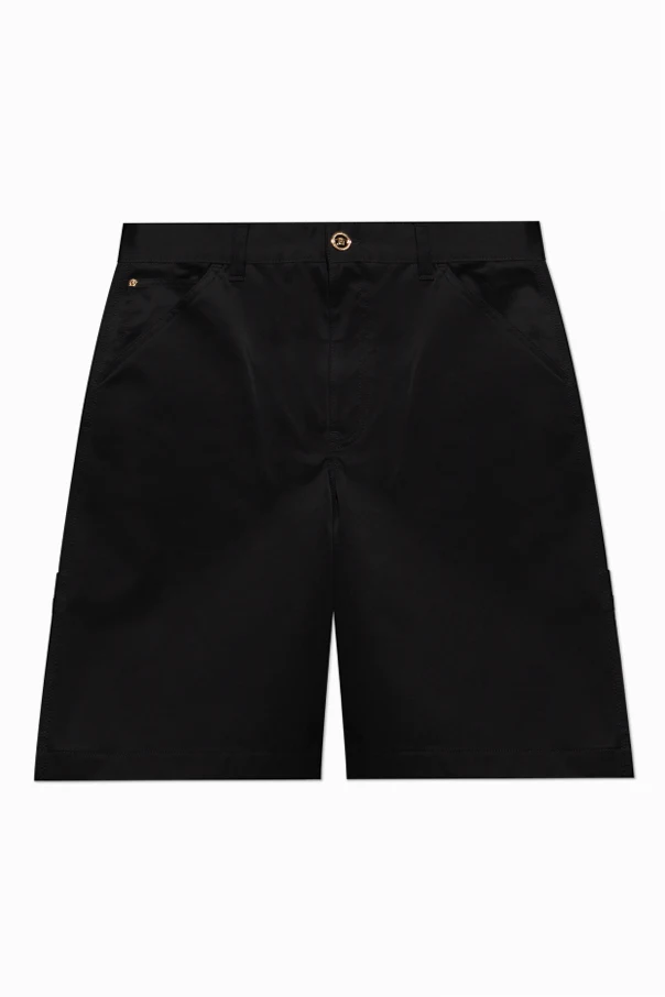 BLACK Cotton shorts