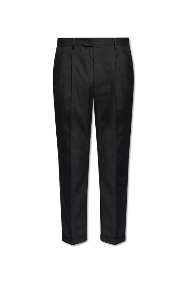 CZARNY Spodnie w kant ‘Tallis’