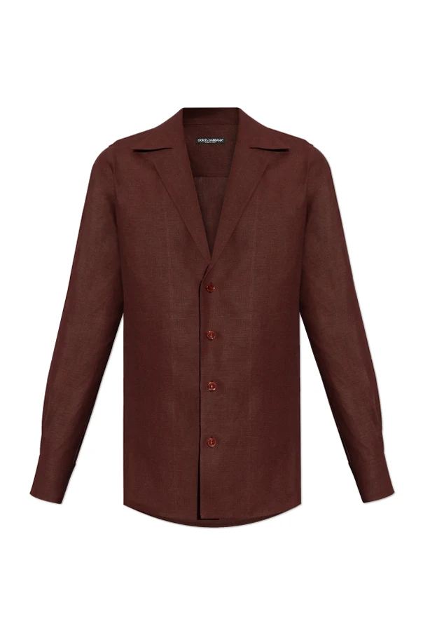 BURGUNDY Linen shirt
