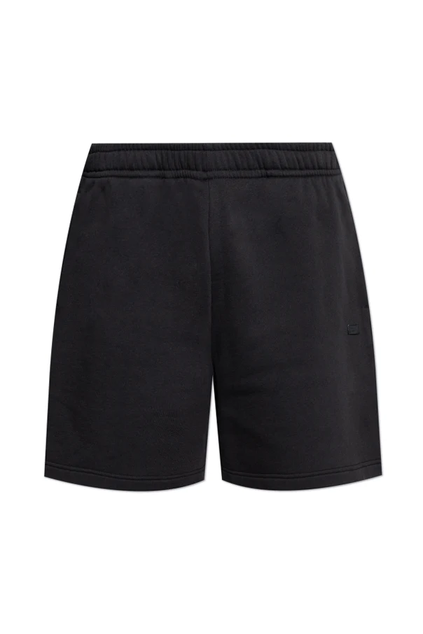 SCHWARZ Shorts mit Logo