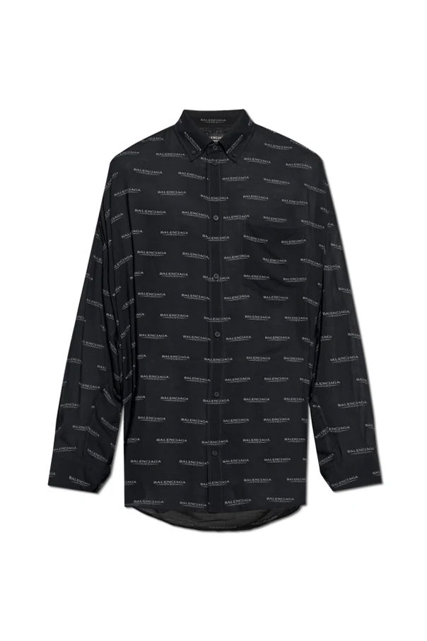 SCHWARZ Hemd mit Monogramm