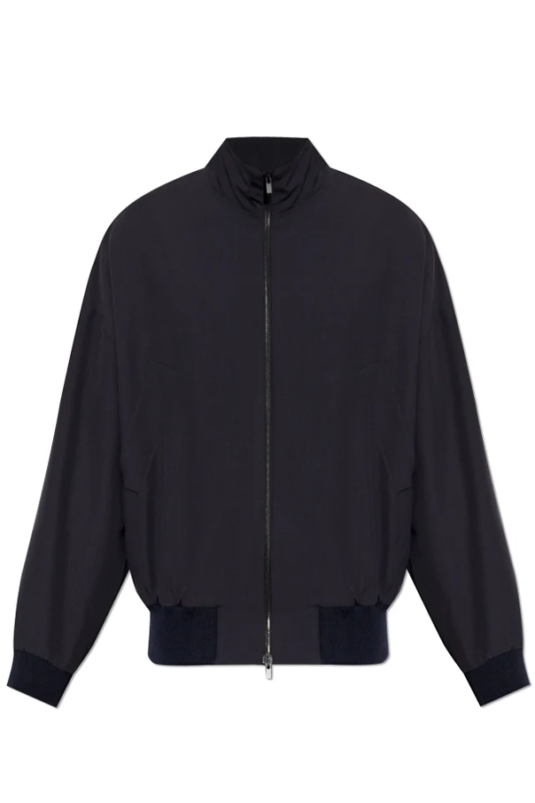 MARINEBLAU Jacke mit Stehkragen