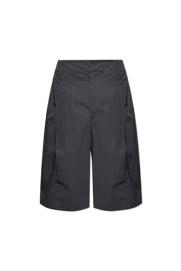 GRAU Shorts mit Abnähern
