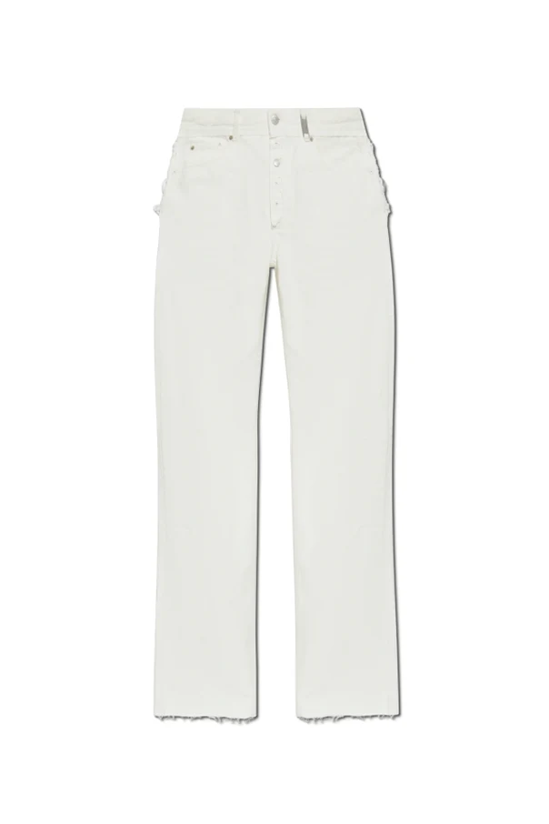 WEISS Jeans mit vintage-Effekt