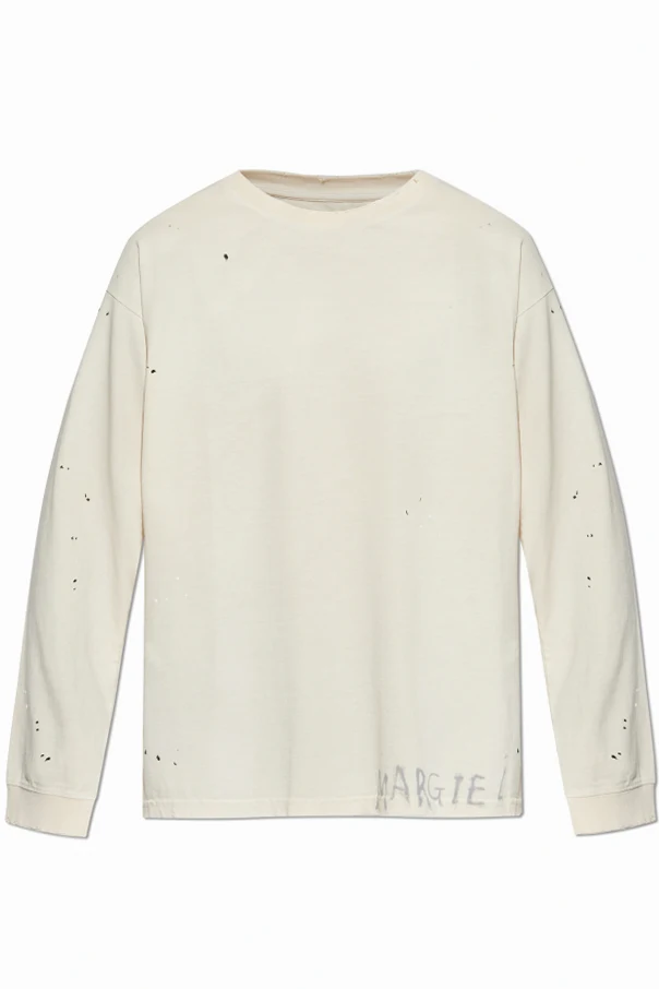 CREME T-Shirt mit Farbeffekt