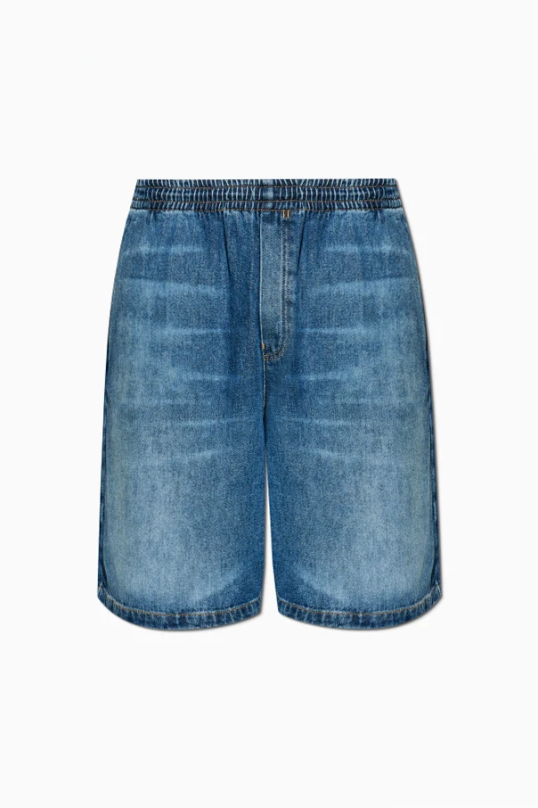 NIEBIESKI Jeansowe szorty