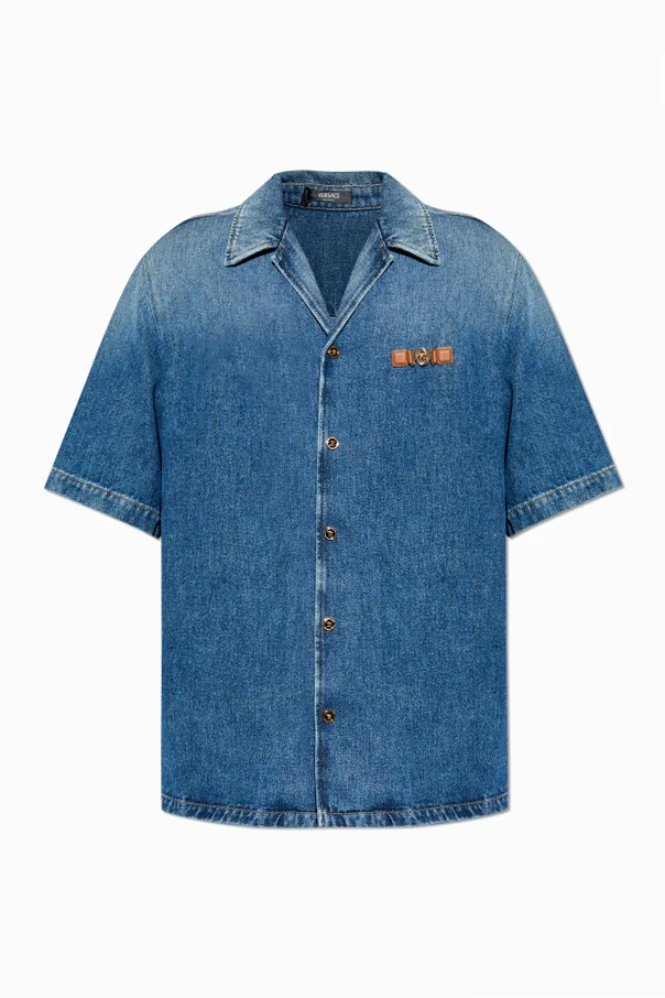 BLAU Jeanshemd mit kurzen Ärmeln