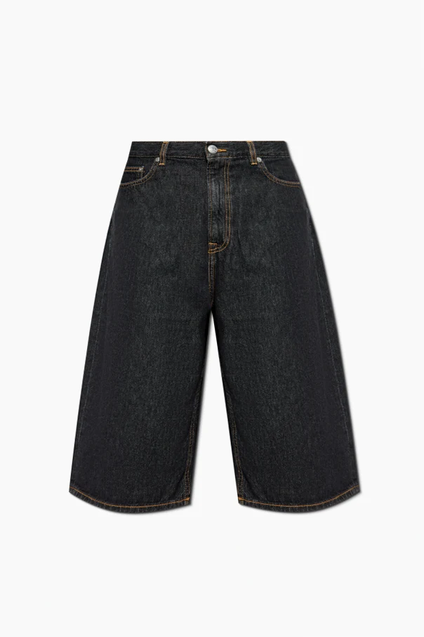 GRANATOWY Szorty jeansowe `Saroger`