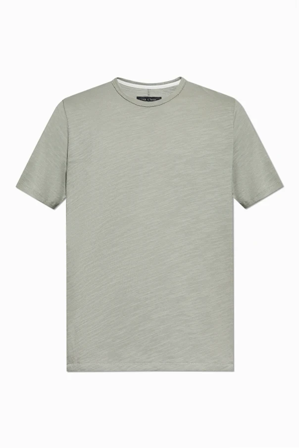 SZARY T-shirt z okrągłym dekoltem