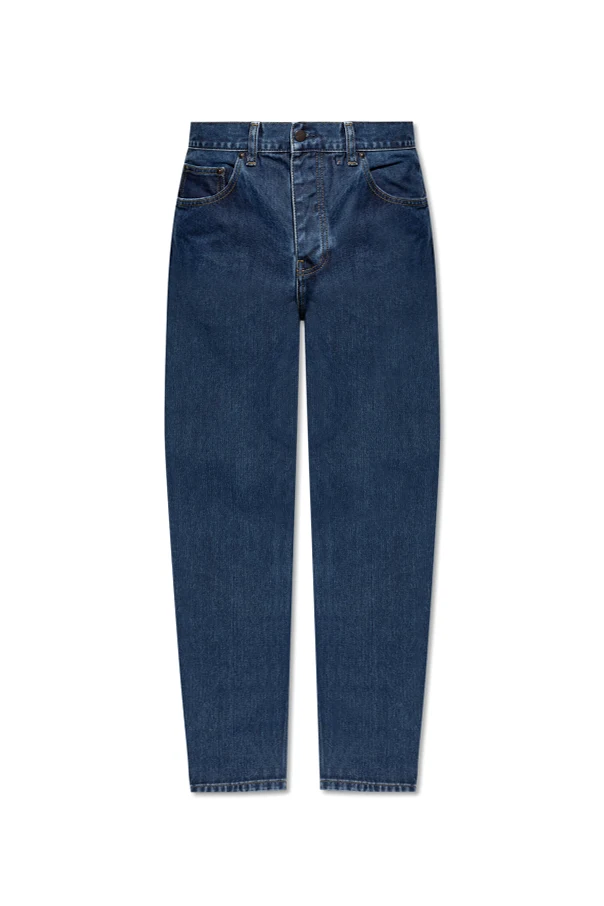 MARINEBLAU Jeans mit schmal zulaufendem Bein