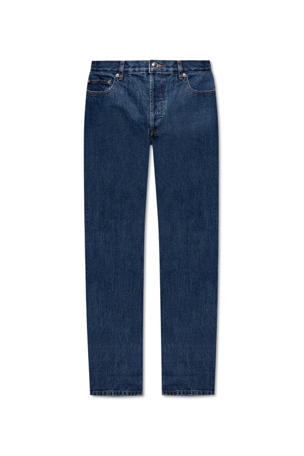 MARINEBLAU Jeans mit leicht verjüngten Beinen