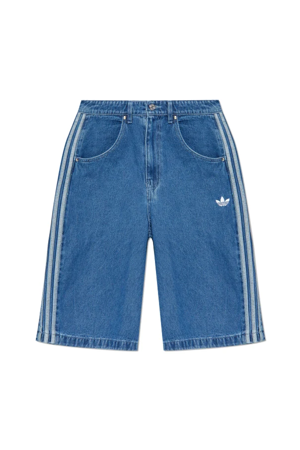 NIEBIESKI Jeansowe szorty