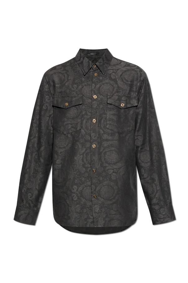 GRAU Jacquard-Hemd