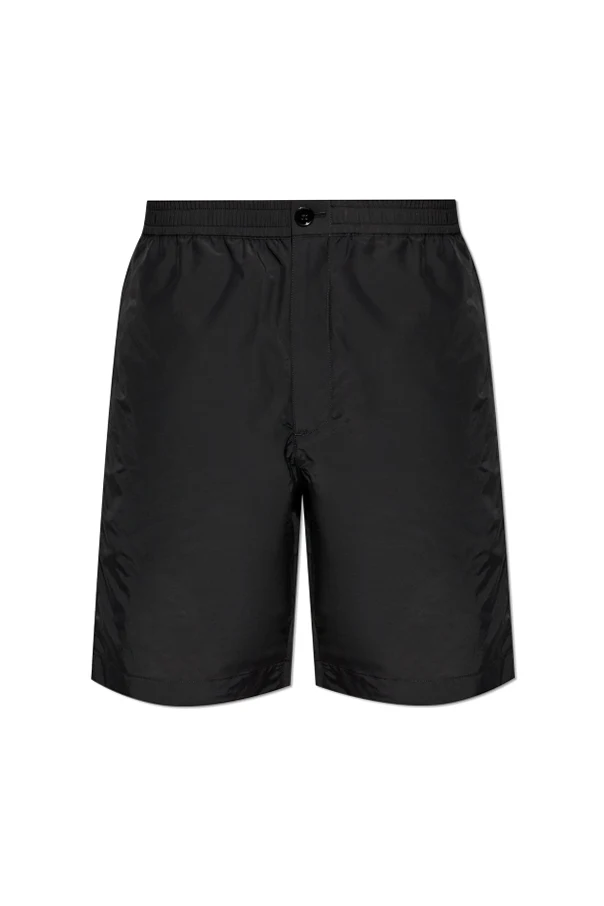 SCHWARZ Shorts mit Taschen