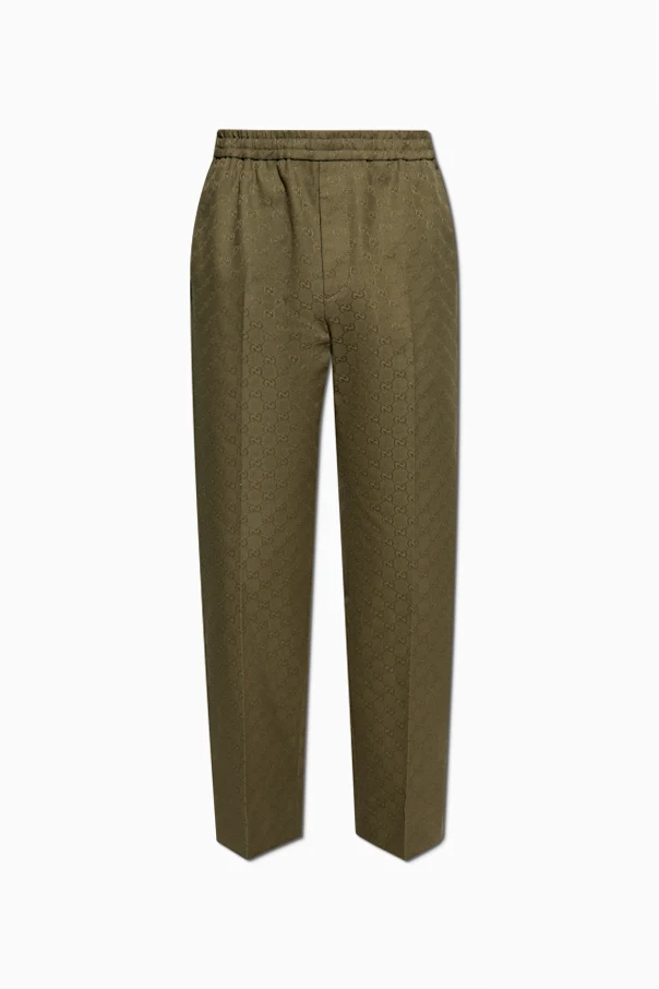 GRÜN Hose mit "GG"-Muster
