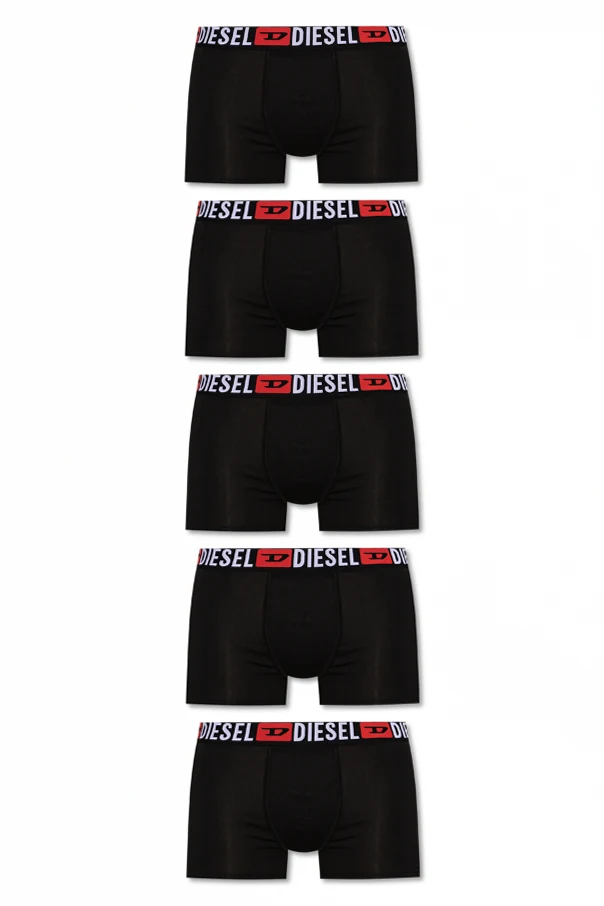 CZARNY Pięciopak bokserek