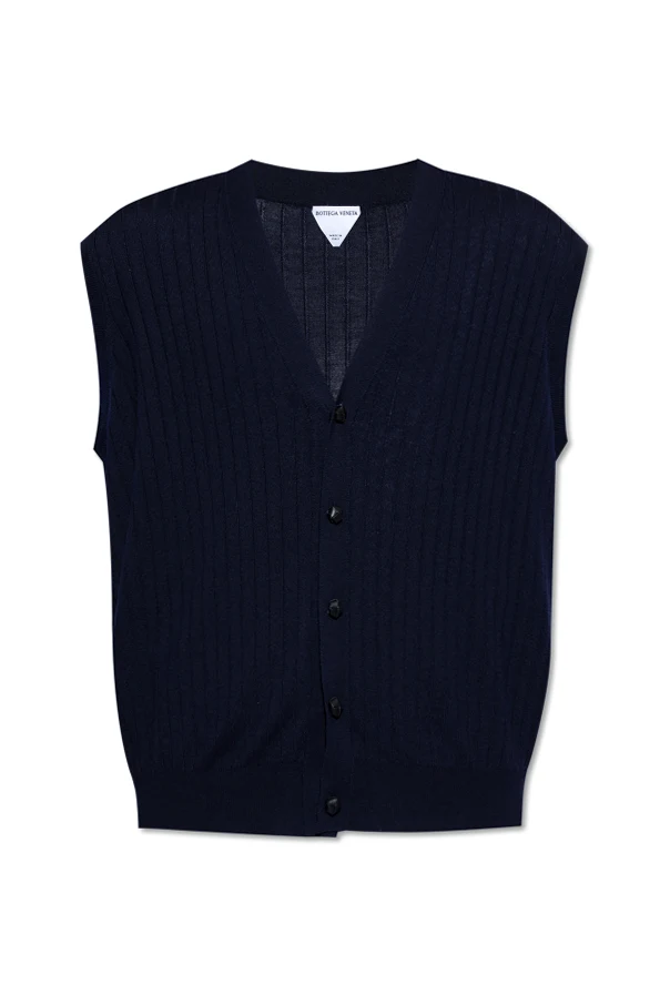 NAVY BLUE Wool vest