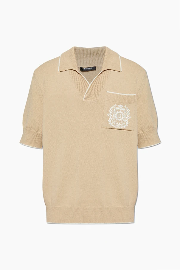 beige Polo with pocket