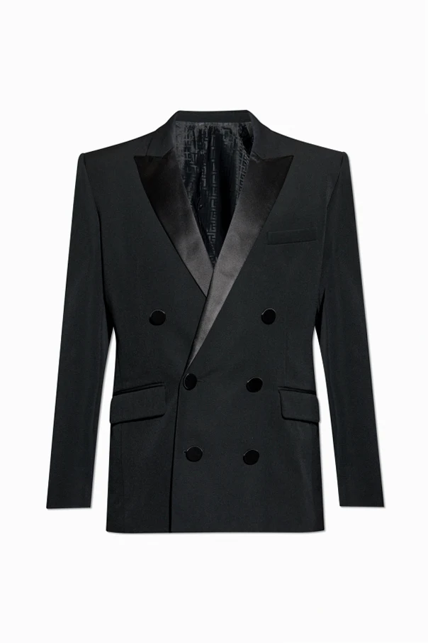 BLACK Double-breasted blazer