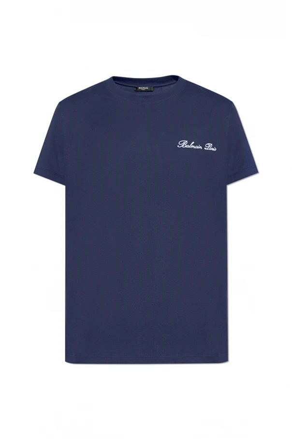 NAVY BLUE T-shirt with embroidered logo