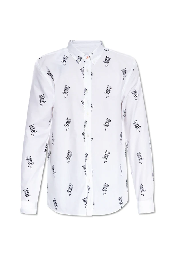 WEISS Hemd mit Animal-Print