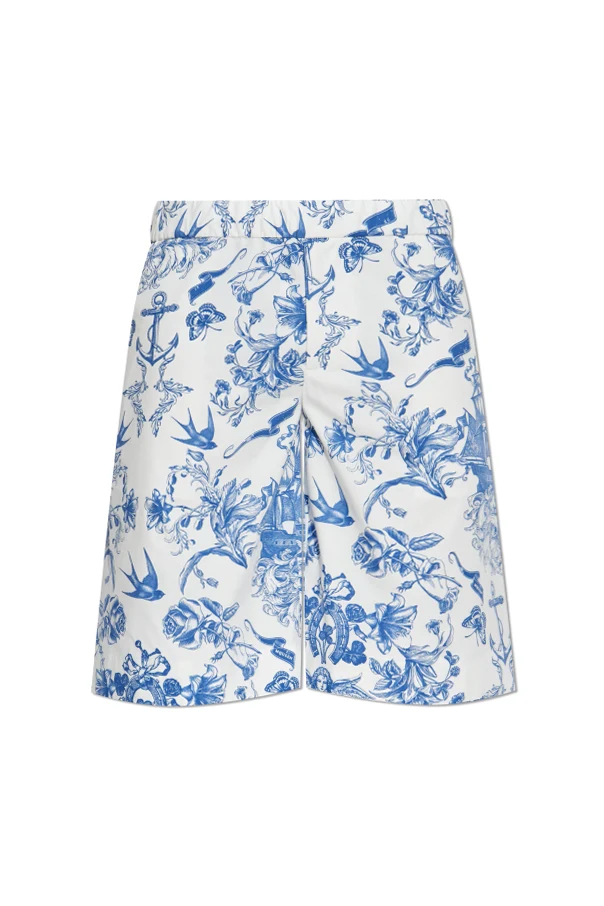 BLAU Bedruckte Shorts