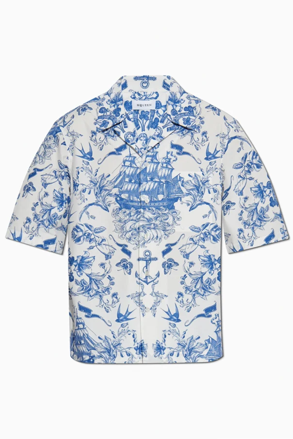 BLAU Hemd mit Aufdruck