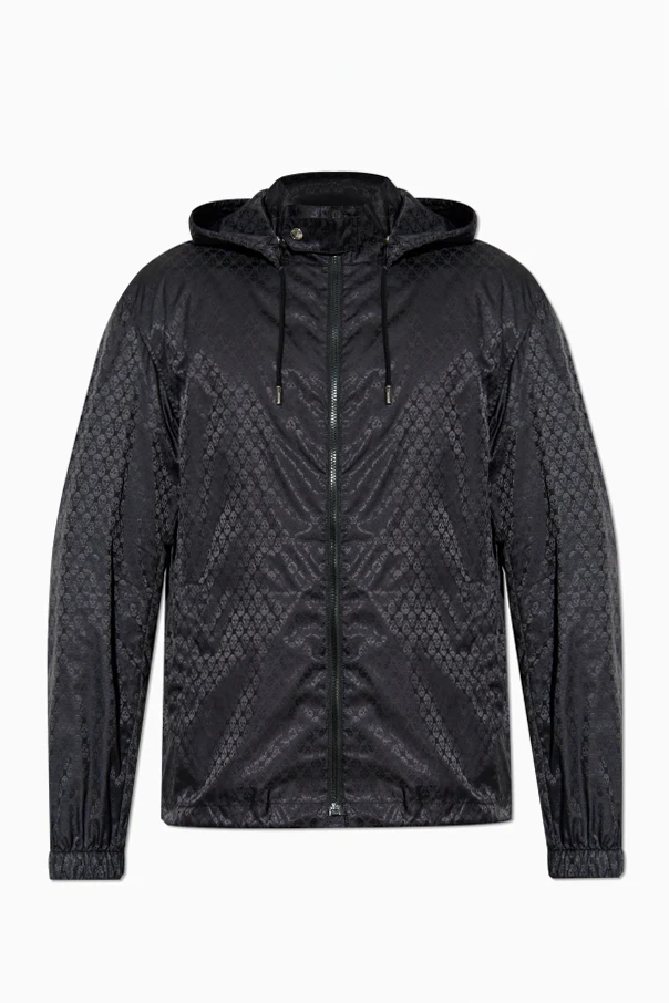 SCHWARZ Leichte Jacke mit abnehmbarer Kapuze