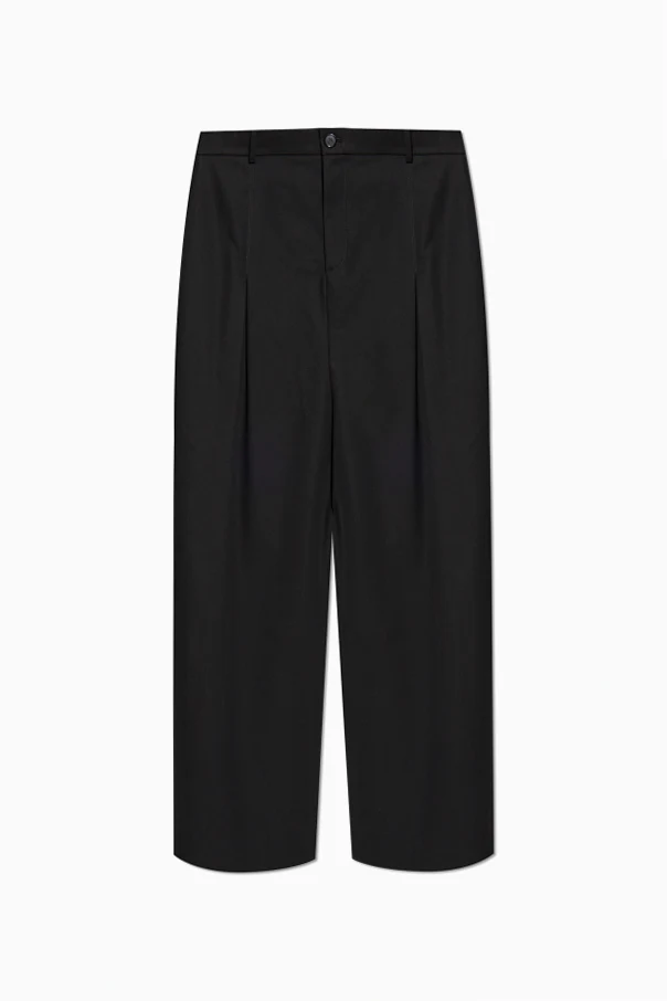 BLACK Creased trousers