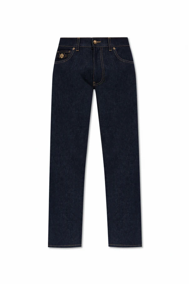 NAVY BLUE Jeans with tapered legs