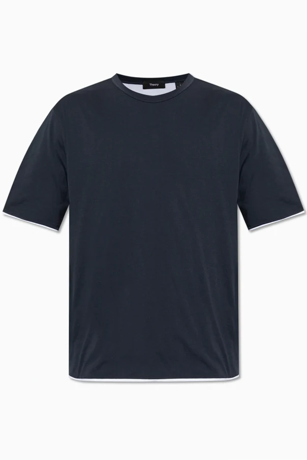 NAVY BLUE Crew neck T-shirt