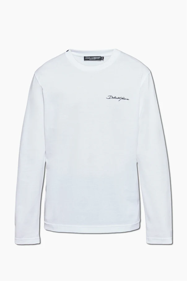 WHITE Long-sleeve T-shirt