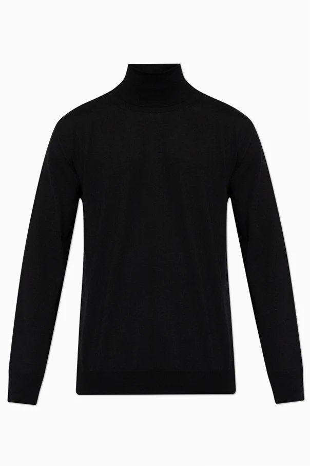 CZARNY Wełniany golf