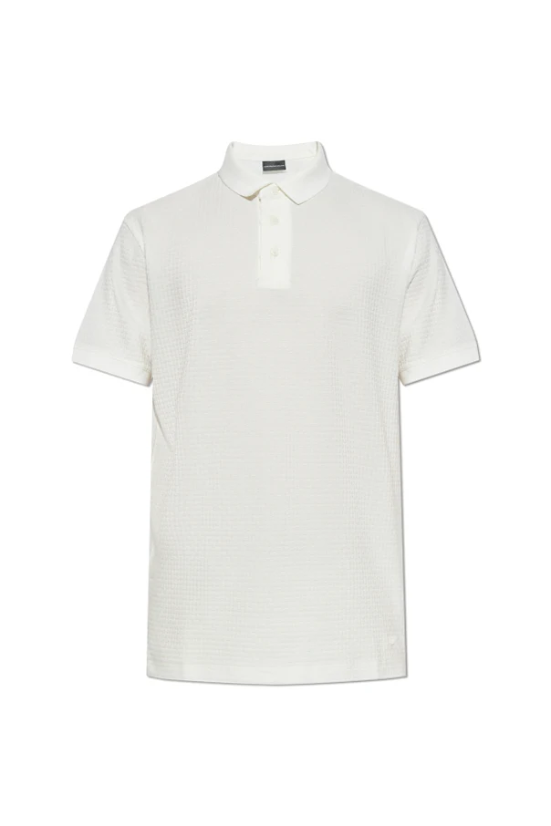 kremowy Wzorzyste polo