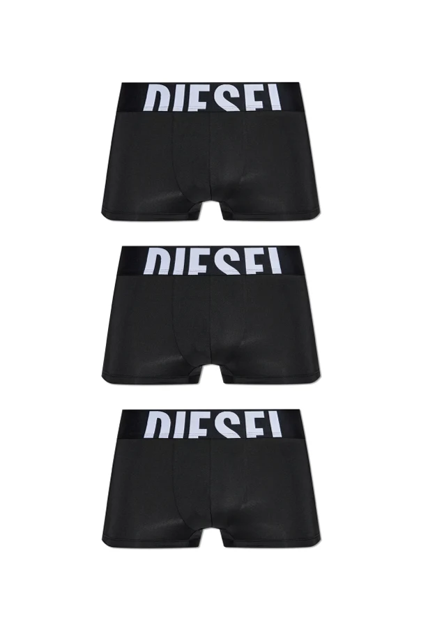 BLACK Three-pack of "DAMIEN" boxers